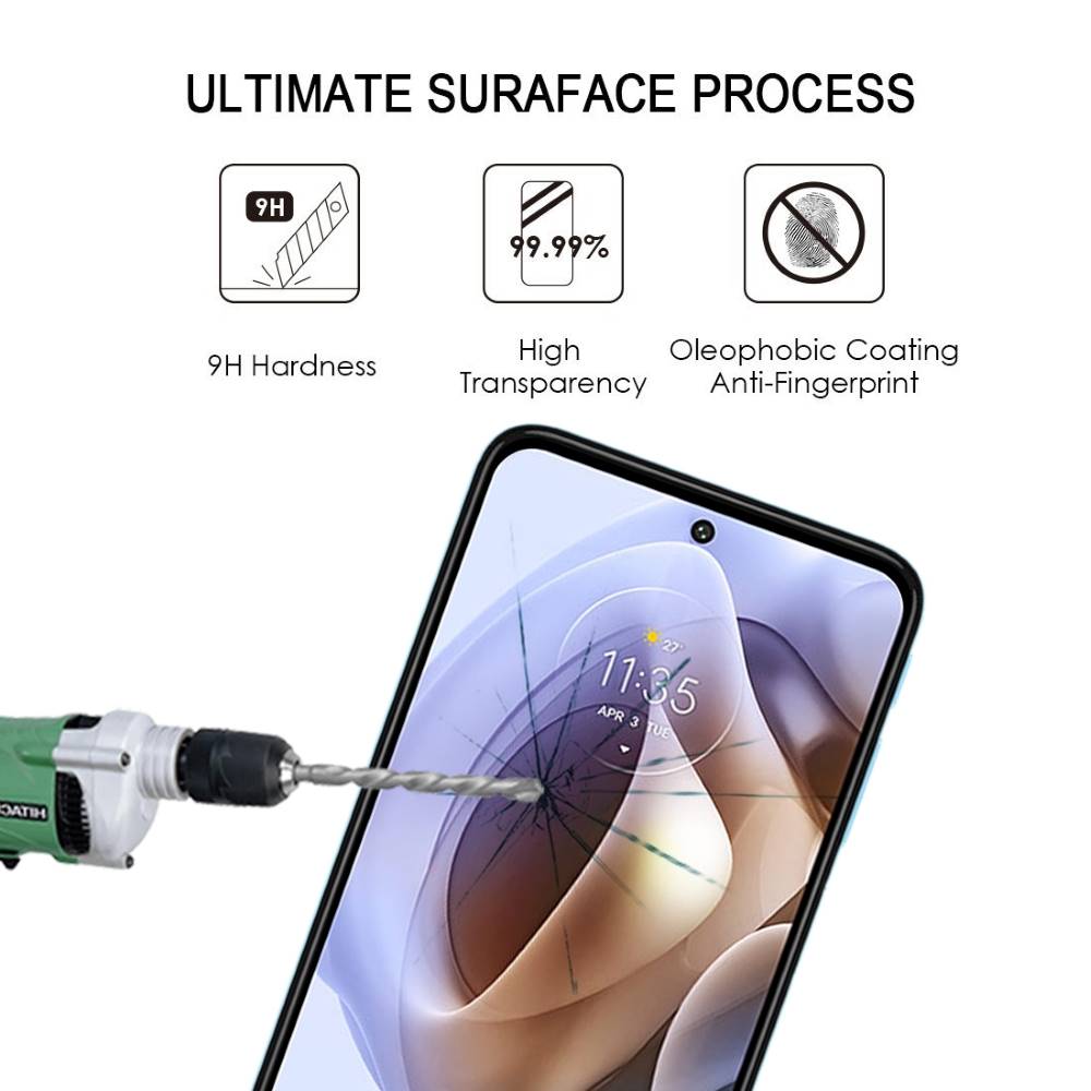 Schutzglas für Motorola Moto G53 Full Cover Full Glue Tempered Glass Folie Film