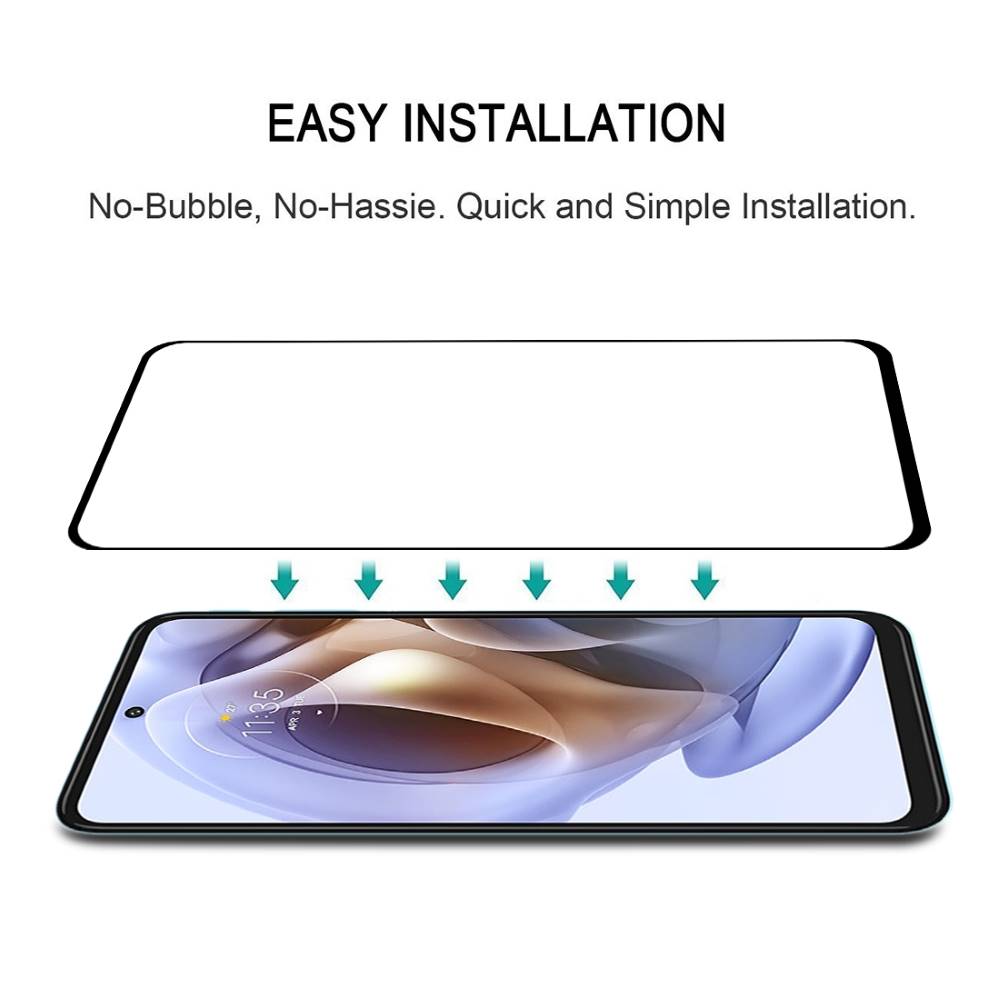 Schutzglas für Motorola Moto G53 Full Cover Full Glue Tempered Glass Folie Film