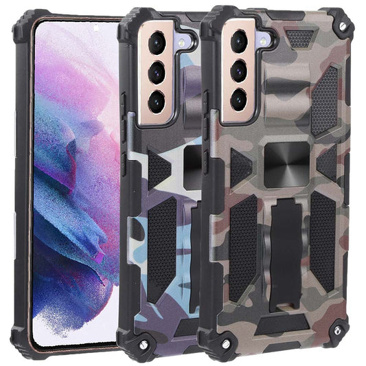 Outdoor Hülle für Samsung Galaxy S22 PLUS Camouflage Shockproof Schutz Cover