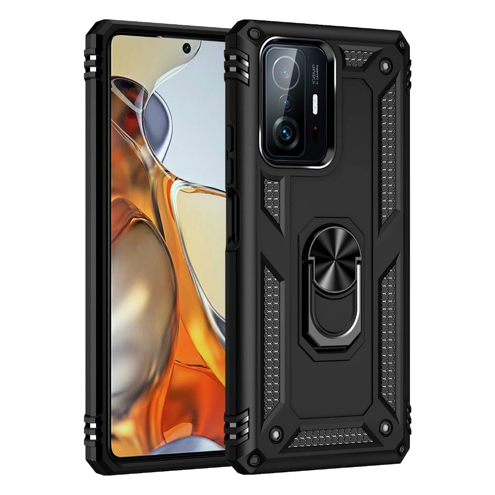 Outdoor Hülle für Xiaomi 11T 11T PRO TPU PC Hybrid Sergeant Armor Ring Cover