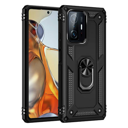 Outdoor Hülle für Xiaomi 11T 11T PRO TPU PC Hybrid Sergeant Armor Ring Cover