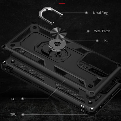 Outdoor Hülle für Xiaomi 11T 11T PRO TPU PC Hybrid Sergeant Armor Ring Cover