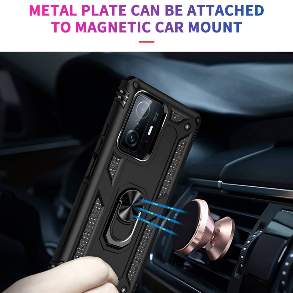 Outdoor Hülle für Xiaomi 11T 11T PRO TPU PC Hybrid Sergeant Armor Ring Cover