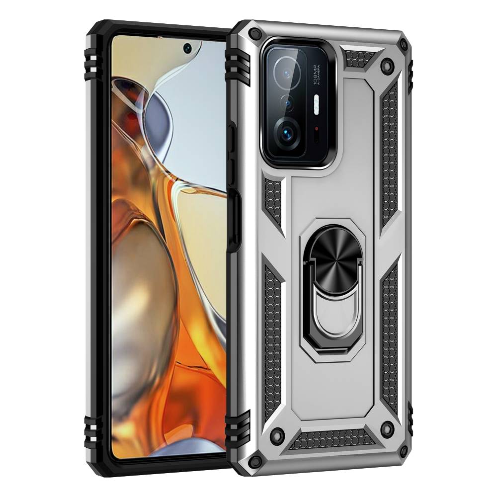 Outdoor Hülle für Xiaomi 11T 11T PRO TPU PC Hybrid Sergeant Armor Ring Cover
