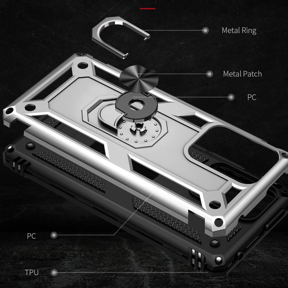 Outdoor Hülle für Xiaomi 11T 11T PRO TPU PC Hybrid Sergeant Armor Ring Cover