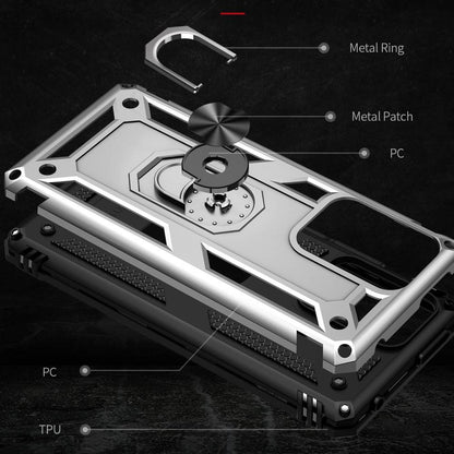 Outdoor Hülle für Xiaomi 11T 11T PRO TPU PC Hybrid Sergeant Armor Ring Cover