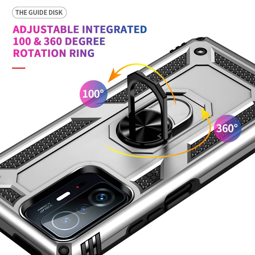 Outdoor Hülle für Xiaomi 11T 11T PRO TPU PC Hybrid Sergeant Armor Ring Cover