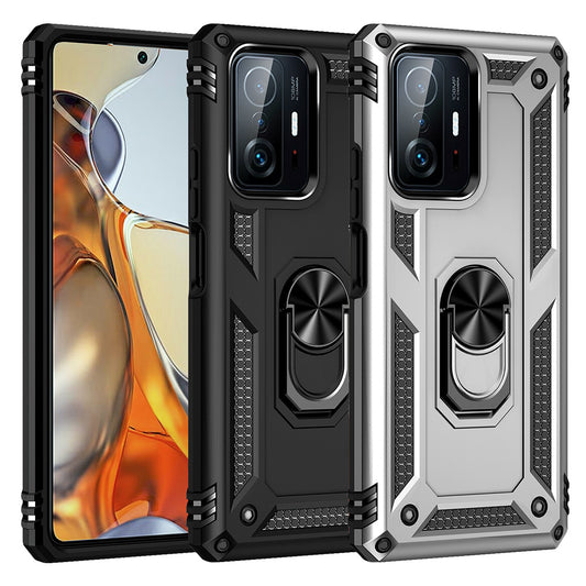Outdoor Hülle für Xiaomi 11T 11T PRO TPU PC Hybrid Sergeant Armor Ring Cover