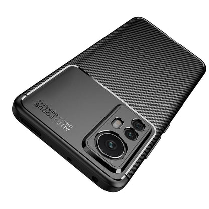 TPU Hülle für Xiaomi 12 12X Carbon Fiber Muster Textur Shockproof Cover Case