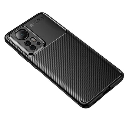 TPU Hülle für Xiaomi 12 PRO Carbon Fiber Muster Textur Shockproof Cover Case