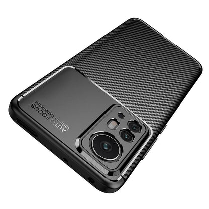 TPU Hülle für Xiaomi 12 PRO Carbon Fiber Muster Textur Shockproof Cover Case