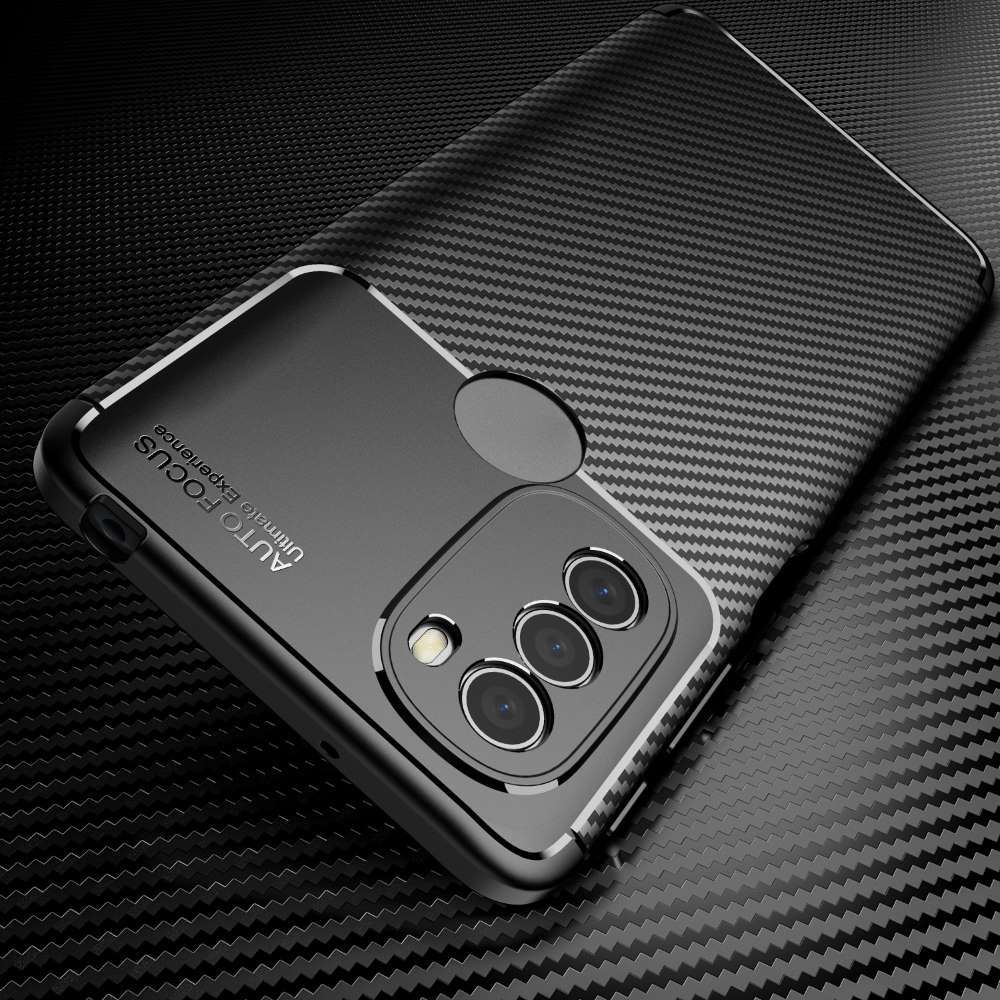TPU Case für MOTOROLA MOTO G31 Carbon Fiber Muster Shockproof Texture Hülle