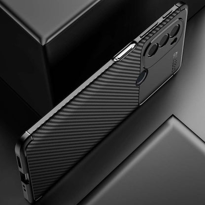 TPU Case für MOTOROLA MOTO G31 Carbon Fiber Muster Shockproof Texture Hülle