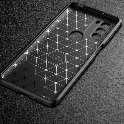 TPU Case für MOTOROLA MOTO G31 Carbon Fiber Muster Shockproof Texture Hülle