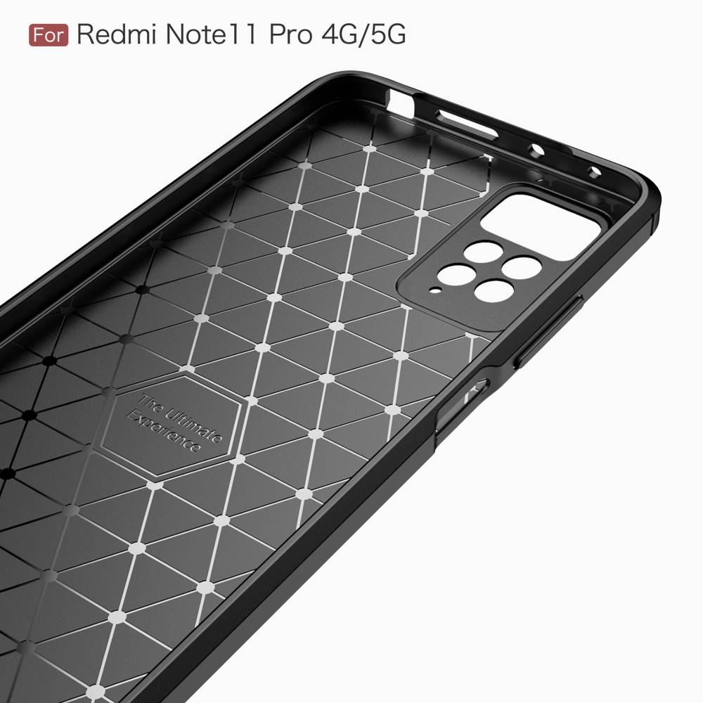 TPU Hülle für Xiaomi Redmi Note 11 PRO Carbon Fiber Skin Brushed Cover Case