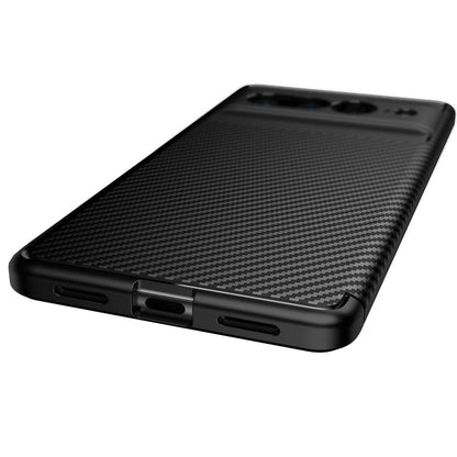 TPU Hülle für Google Pixel 7 PRO Carbon Fiber Muster Shockproof Back Cover Case