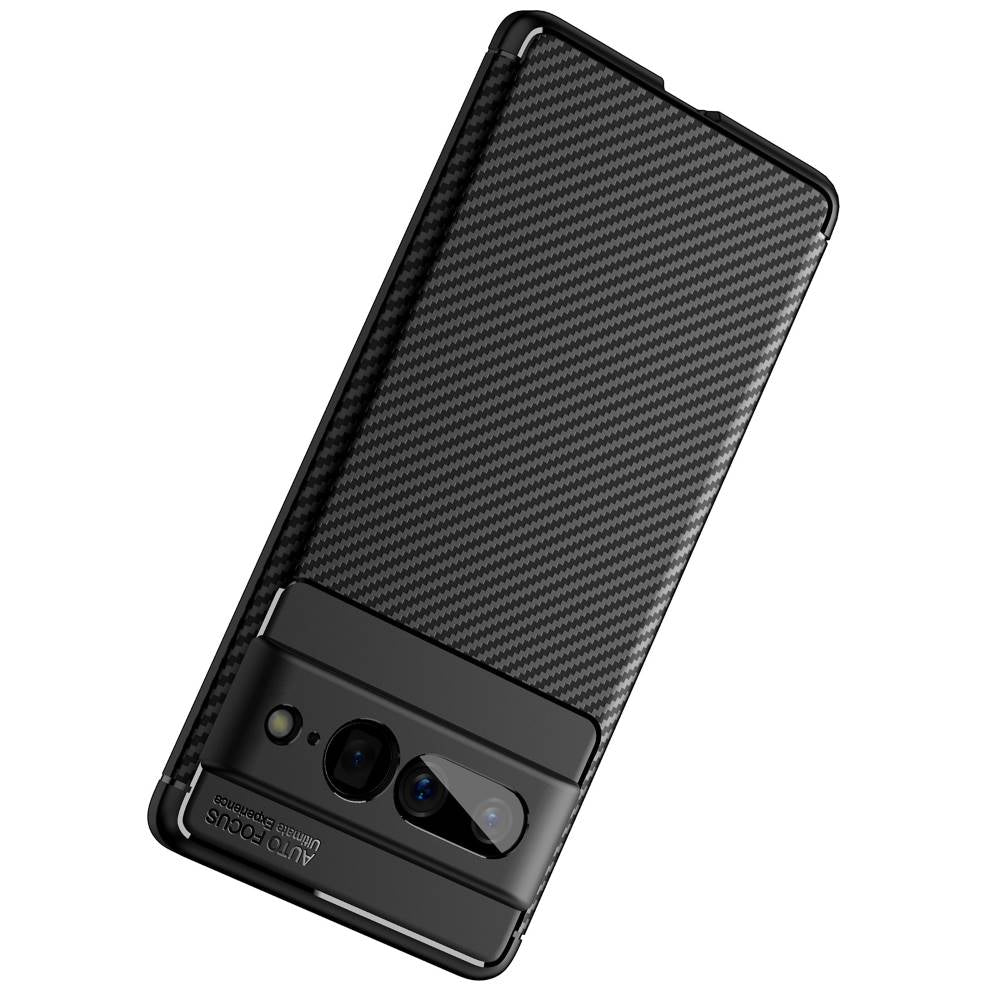 TPU Hülle für Google Pixel 7 PRO Carbon Fiber Muster Shockproof Back Cover Case