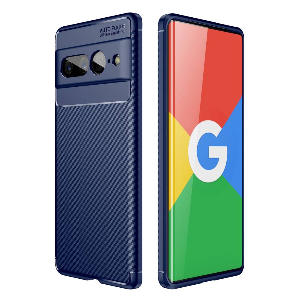 TPU Hülle für Google Pixel 7 PRO Carbon Fiber Muster Shockproof Back Cover Case