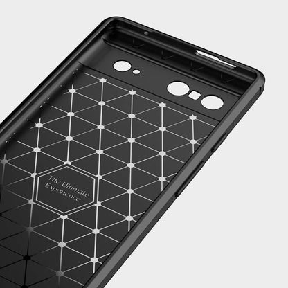 TPU Hülle für Google Pixel 7 Carbon Fiber Skin Brushed Schutz Cover Soft Case