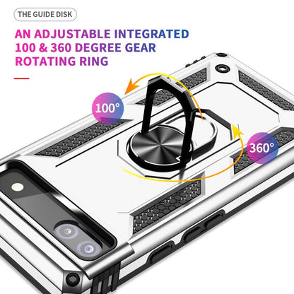 Outdoor Hülle für Google Pixel 6a TPU PC Hybrid Sergeant Armor Ring Cover Case