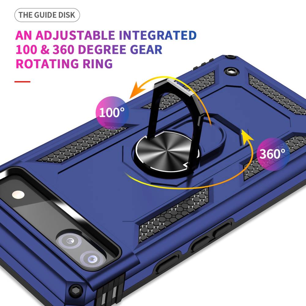 Outdoor Hülle für Google Pixel 6a TPU PC Hybrid Sergeant Armor Ring Cover Case