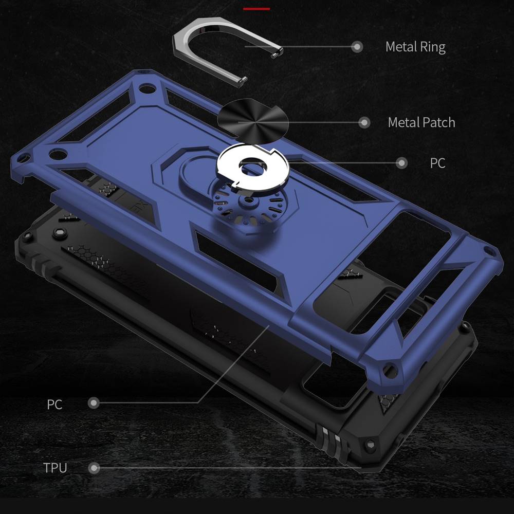 Outdoor Hülle für Google Pixel 7 PRO TPU PC Hybrid Sergeant Armor Ring Cover