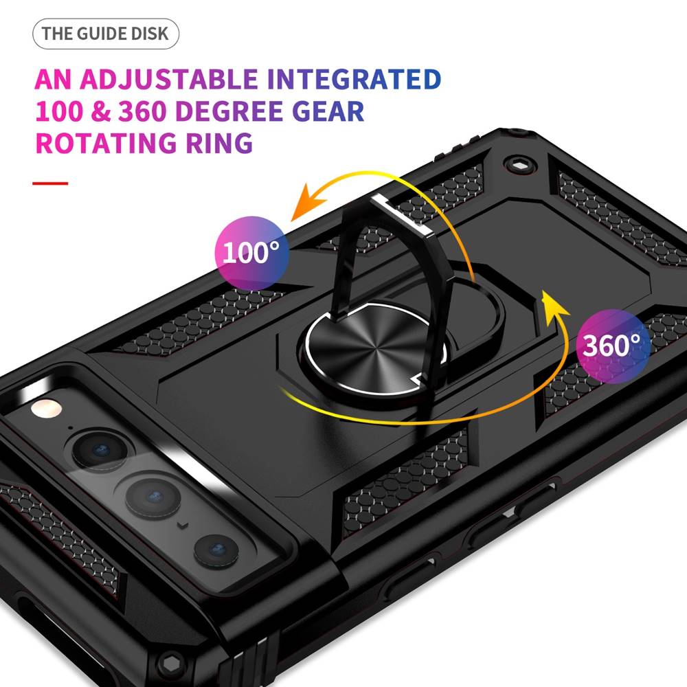 Outdoor Hülle für Google Pixel 7 PRO TPU PC Hybrid Sergeant Armor Ring Cover
