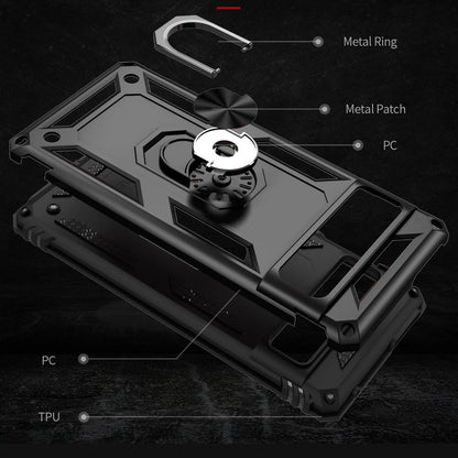 Outdoor Hülle für Google Pixel 7 PRO TPU PC Hybrid Sergeant Armor Ring Cover