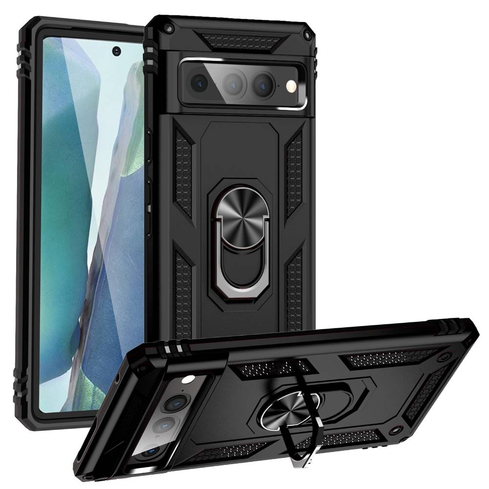 Outdoor Hülle für Google Pixel 7 PRO TPU PC Hybrid Sergeant Armor Ring Cover
