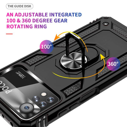 Outdoor Hülle für Xiaomi Poco X4 PRO TPU PC Hybrid Sergeant Armor Ring Cover