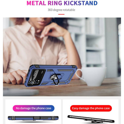 Outdoor Hülle für Xiaomi Poco X4 PRO TPU PC Hybrid Sergeant Armor Ring Cover