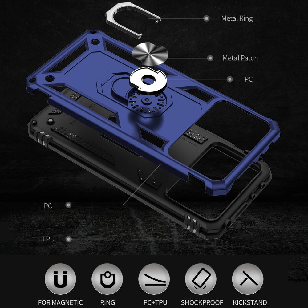 Outdoor Hülle für Xiaomi Poco X4 PRO TPU PC Hybrid Sergeant Armor Ring Cover