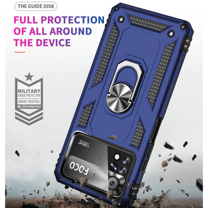 Outdoor Hülle für Xiaomi Poco X4 PRO TPU PC Hybrid Sergeant Armor Ring Cover