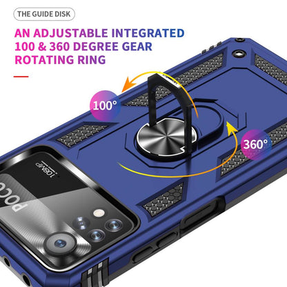 Outdoor Hülle für Xiaomi Poco X4 PRO TPU PC Hybrid Sergeant Armor Ring Cover
