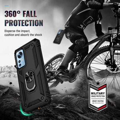 Outdoor Hülle für Xiaomi 12 PRO TPU PC Hybrid Sergeant Armor Ring Cover Case