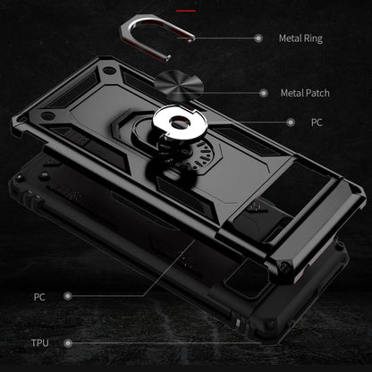 Outdoor Hülle für Google Pixel 7 TPU PC Hybrid Sergeant Armor Ring Cover Case
