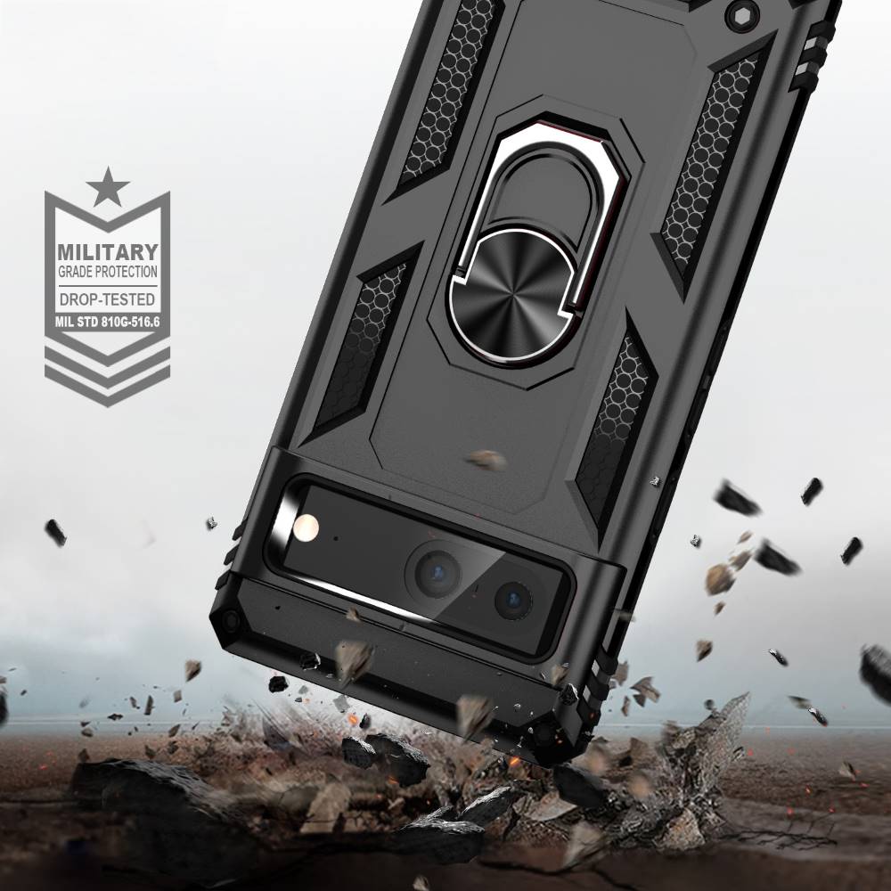 Outdoor Hülle für Google Pixel 7 TPU PC Hybrid Sergeant Armor Ring Cover Case