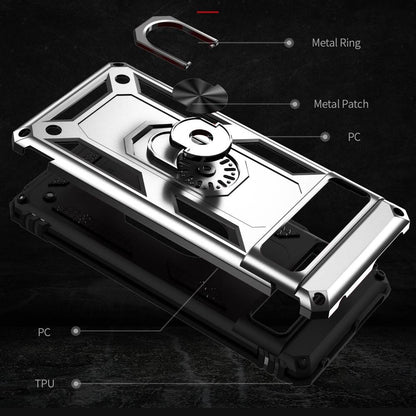 Outdoor Hülle für Google Pixel 7 TPU PC Hybrid Sergeant Armor Ring Cover Case