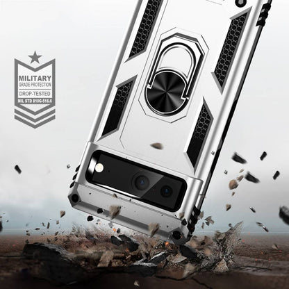 Outdoor Hülle für Google Pixel 7 TPU PC Hybrid Sergeant Armor Ring Cover Case