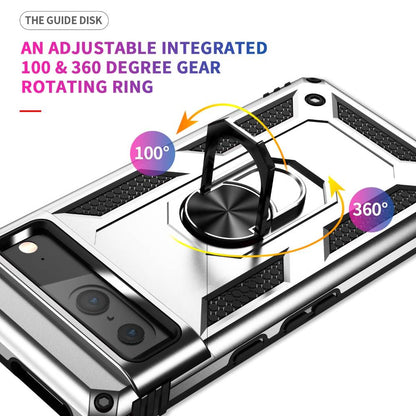 Outdoor Hülle für Google Pixel 7 TPU PC Hybrid Sergeant Armor Ring Cover Case