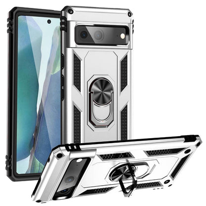 Outdoor Hülle für Google Pixel 7 TPU PC Hybrid Sergeant Armor Ring Cover Case