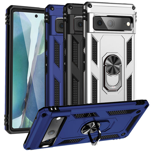 Outdoor Hülle für Google Pixel 7 TPU PC Hybrid Sergeant Armor Ring Cover Case