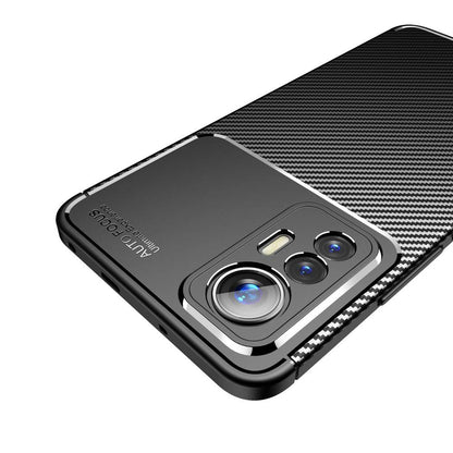 TPU Hülle für Xiaomi 12 LITE Carbon Fiber Muster Textur Shockproof Cover Case