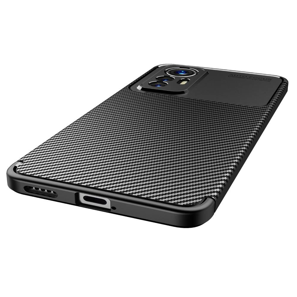 TPU Hülle für Xiaomi 12 LITE Carbon Fiber Muster Textur Shockproof Cover Case