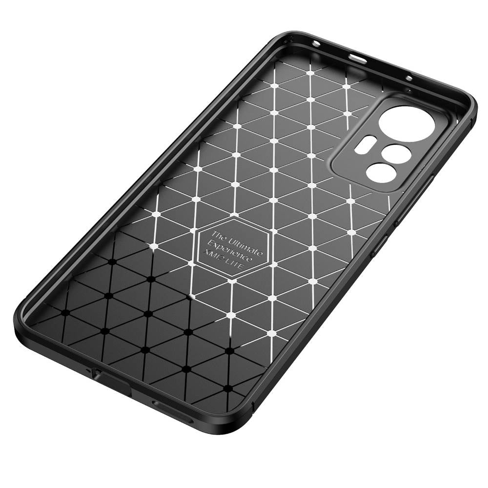 TPU Hülle für Xiaomi 12 LITE Carbon Fiber Muster Textur Shockproof Cover Case