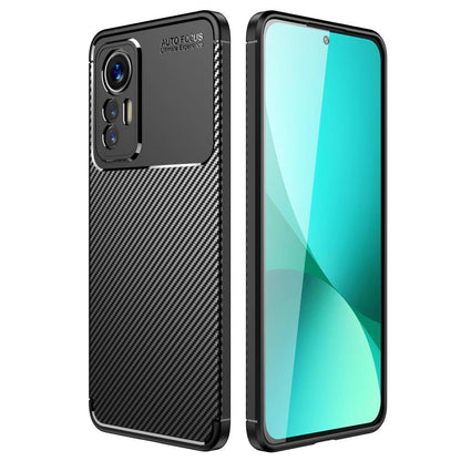 TPU Hülle für Xiaomi 12 LITE Carbon Fiber Muster Textur Shockproof Cover Case