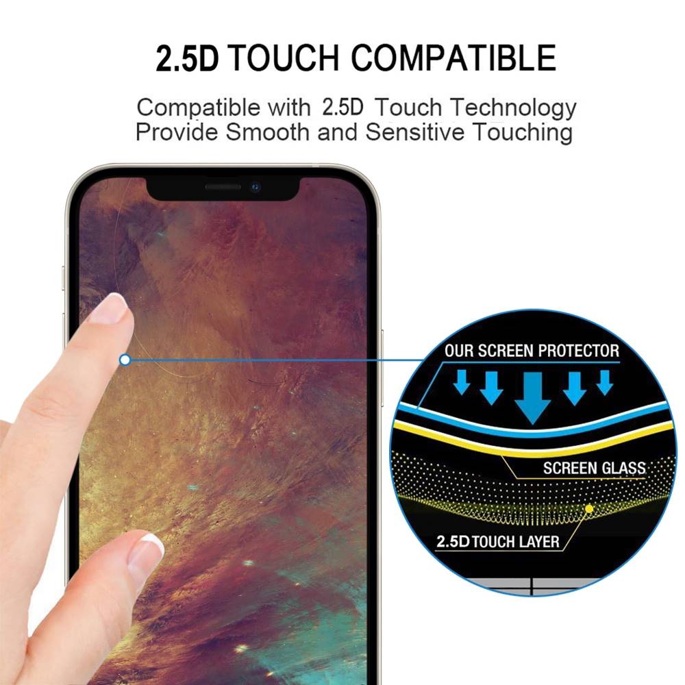 Schutzglas für Apple iPhone 14 PRO Full Cover Full Glue Tempered Glass Folie