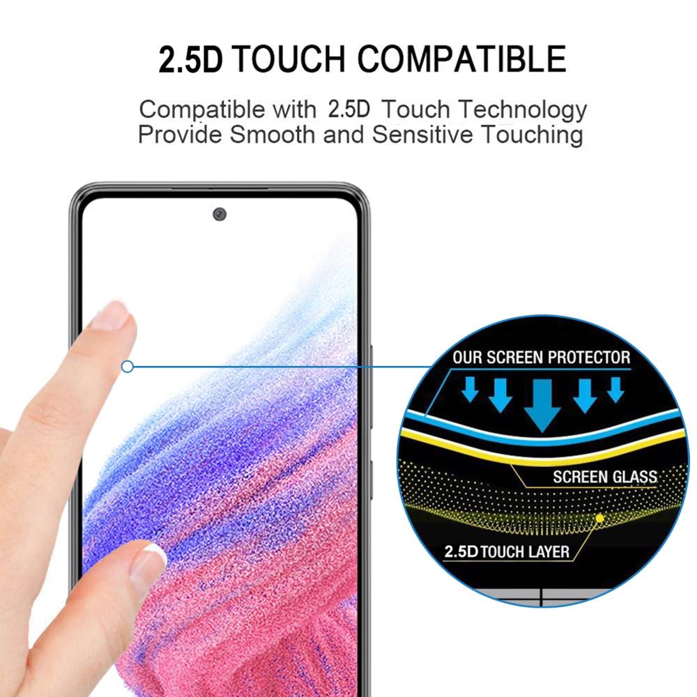 Schutzglas für Samsung Galaxy A53 Full Cover Full Glue Tempered Glass Folie Film