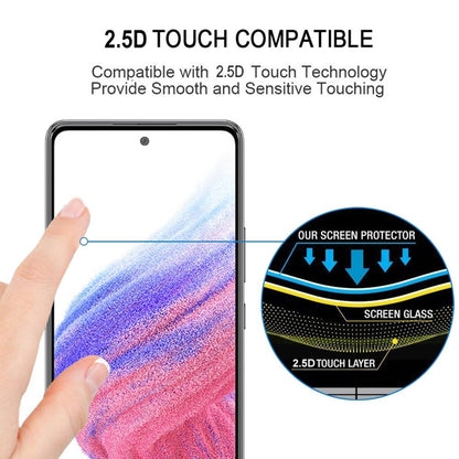 Schutzglas für Samsung Galaxy A53 Full Cover Full Glue Tempered Glass Folie Film