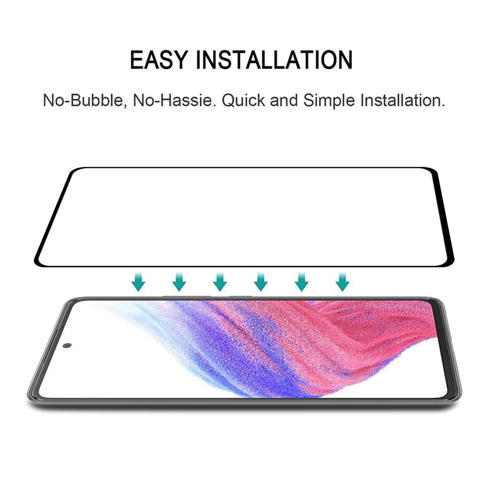 Schutzglas für Samsung Galaxy A53 Full Cover Full Glue Tempered Glass Folie Film